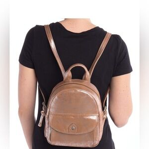 Frye Melissa Mini SIlver Multi Leather Backpack